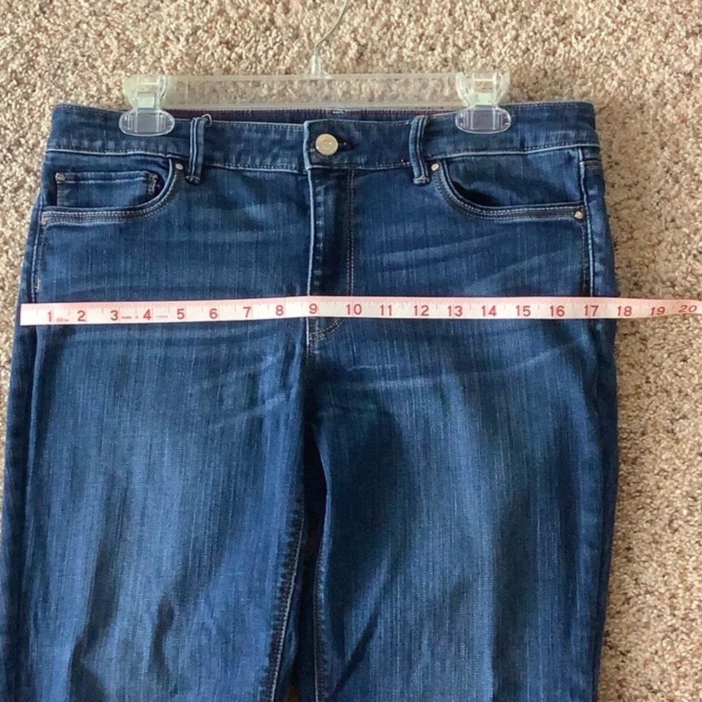 White House Black Market Denim Crop Ankle Jeans Size 10 - Picture 5 of 11